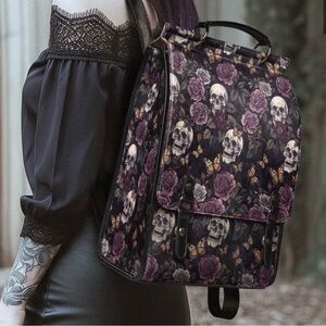 NOCTAFLORA LEATHER BACKPACK